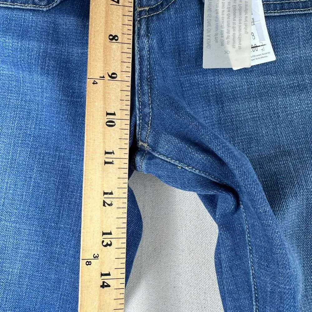 Outerknown Paramour Flare SEA Jeans Women’s 24 Blue High Rise Denim Stretch Pant